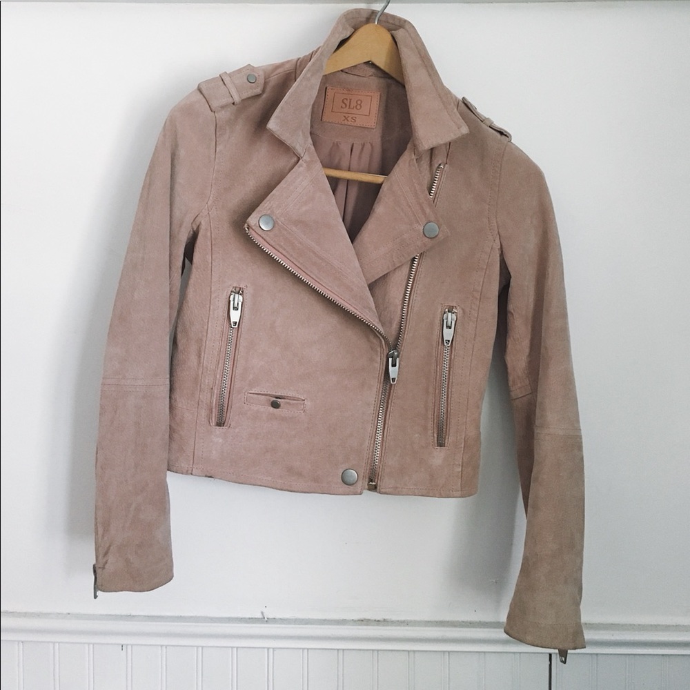 SL8 Suede Leather Motorcycle Jacket